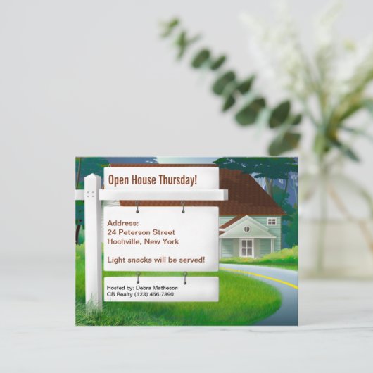 Thuis Briefkaart onroerend goed (Staand voorkant)