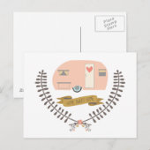 Thuis  Briefkaart van  motoraanhangwagen (Voorkant / Achterkant)