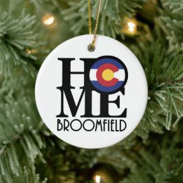 THUIS Broomfield Colorado Keramisch Ornament