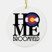 THUIS Broomfield Colorado Keramisch Ornament (Voorkant)