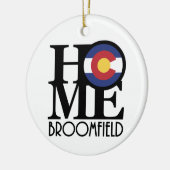 THUIS Broomfield Colorado Keramisch Ornament (Links)