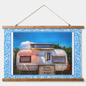 Thuis  Camper Trailer Wanddecor Thuis Sweet Hangend Wandkleed (Voorkant)