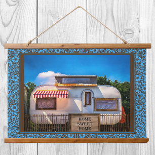 Thuis  Camper Trailer Wanddecor Thuis Sweet Hangend Wandkleed