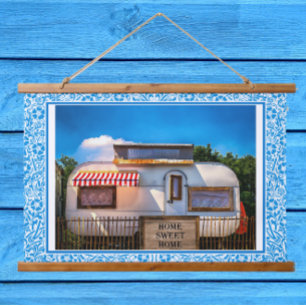Thuis  Camper Trailer Wanddecor Thuis Sweet Hangend Wandkleed