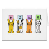 THUIS Cartoon Katten (Voorkant Horizontaal)