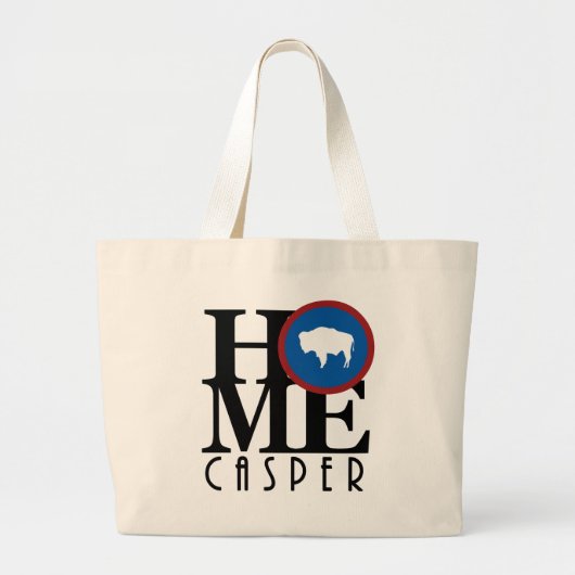 THUIS Casper WY Grote Tote Bag (Voorkant)