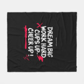 THUIS DROOM GROOT OPBEUREN FLEECE DEKEN  (Voorkant (Horizontaal))