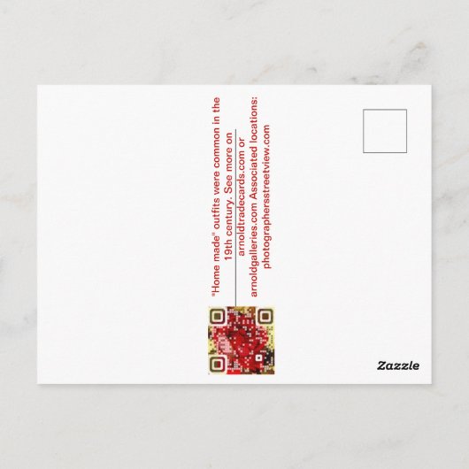 Thuis een outfit! briefkaart (Achterkant)