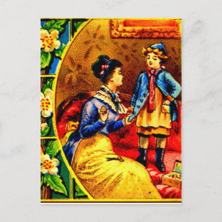 Thuis een outfit! briefkaart