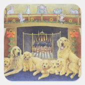 Thuis en gezondheid vierkante sticker (Voorkant)