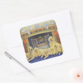 Thuis en gezondheid vierkante sticker (Envelop)