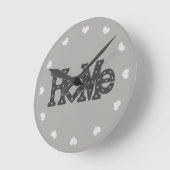 Thuis en hart ronde klok (Hoek)