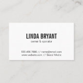 Thuis en kamer | Waterverf Textuur Visitekaartje (Achterkant)