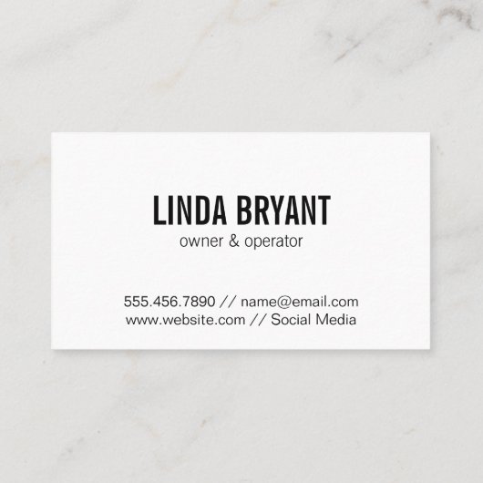 Thuis en kamer | Waterverf Textuur Visitekaartje (Achterkant)