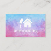 Thuis en kamer | Waterverf Textuur Visitekaartje (Voorkant)