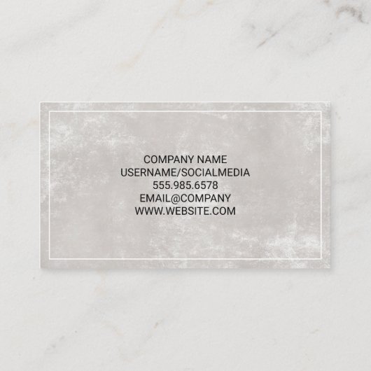 Thuis en Logo Visitekaartje (Achterkant)