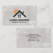 Thuis en Logo Visitekaartje (Voorkant / Achterkant)