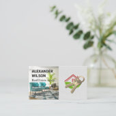 Thuis en sleutels | Intern Visitekaartje (Staand voorkant)