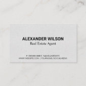 Thuis en sleutels visitekaartje (Achterkant)