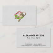 Thuis en sleutels visitekaartje (Voorkant / Achterkant)