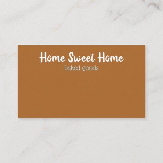 Thuis - en thuisproducten visitekaartje (Achterkant)