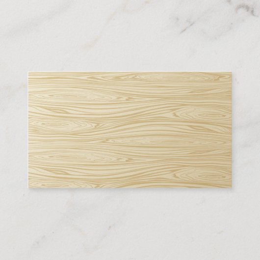 Thuis en tools | Hout Visitekaartje (Achterkant)