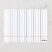 thuis felicitaties notitieboek papier schetsen briefkaart (Achterkant)