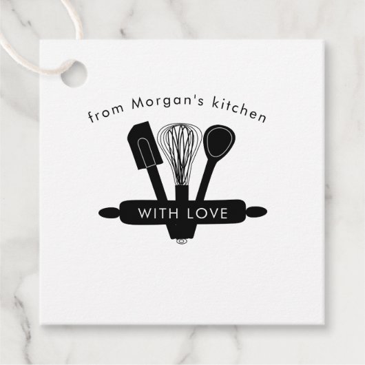 Thuis gebakken | Persoonlijke Favorieten Bedankjes Labels (Voorkant)