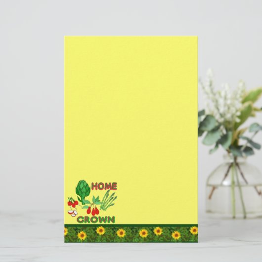 Thuis gegroeid briefpapier (Staand voorkant)