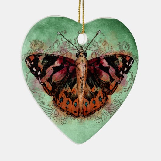 Thuis - Geschilderde dame Keramisch Ornament (Rechts)