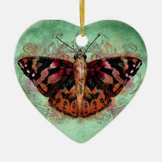 Thuis - Geschilderde dame Keramisch Ornament