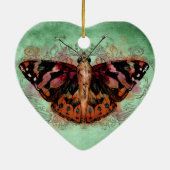 Thuis - Geschilderde dame Keramisch Ornament (Achterkant)