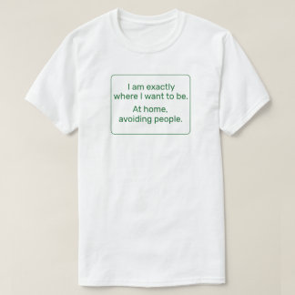 Thuis (groen) t-shirt