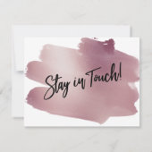 Thuis Handgeschreven Roze Goud Swash Kaart (Achterkant)