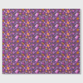 Thuis Hobby Seing DIY Paper Collage Pattern Paars Cadeaupapier (Vlak)