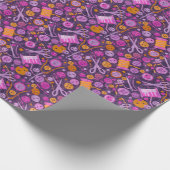 Thuis Hobby Seing DIY Paper Collage Pattern Paars Cadeaupapier (Hoek)