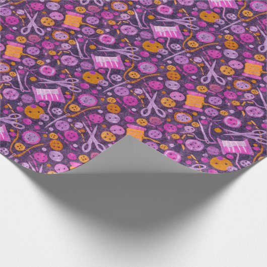 Thuis Hobby Seing DIY Paper Collage Pattern Paars Cadeaupapier (Hoek)