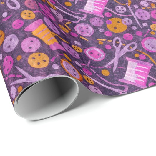 Thuis Hobby Seing DIY Paper Collage Pattern Paars Cadeaupapier (Rol Hoek)