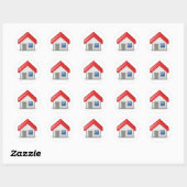 Thuis / Huis / Tango Ronde Sticker (Vel)