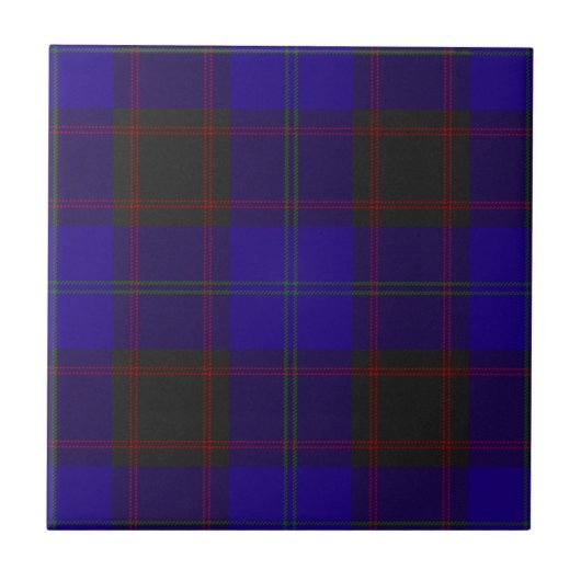 Thuis Hume Clan jagen Tartan Pset Pattern Tegeltje (Voorkant)