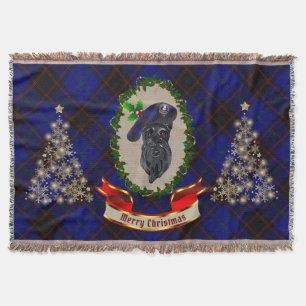 Thuis/Hume Scottie Dog Kerstmis Blanket Deken