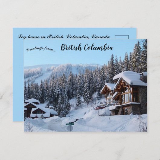 Thuis in Brits-Columbia, Canada Briefkaart (Voorkant / Achterkant)