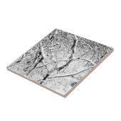 thuis in de sneeuw tegeltje (Zijkant)