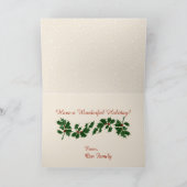 Thuis in de trein voor de Feestdagen Kaart (Binnen)