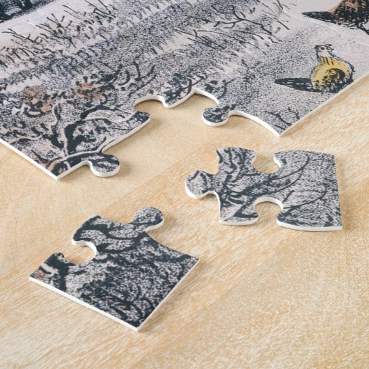  thuis in de wilde natuur (1870) legpuzzel (Zijkant)