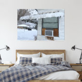 Thuis in de winter canvasprint canvas afdruk (Insitu (Slaapkamer))