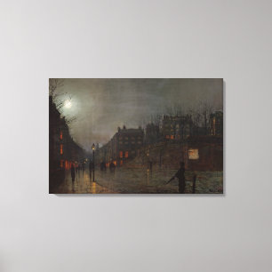 Thuis in Dusk, 1882 Canvas Afdruk