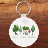 Thuis in het Inspirerend prijsopgave voor bossen Sleutelhanger (Voorkant)