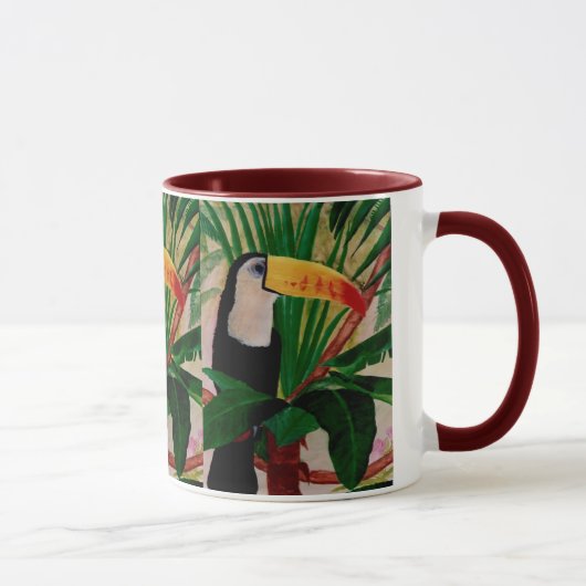 Thuis in het Oerwoud Toucan Wildlife Coffee Mok (Rechts)