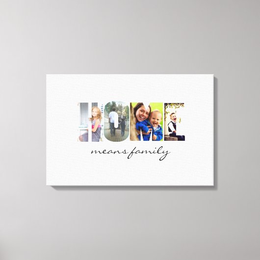 THUIS in je foto's Canvas Afdruk (Voorkant)